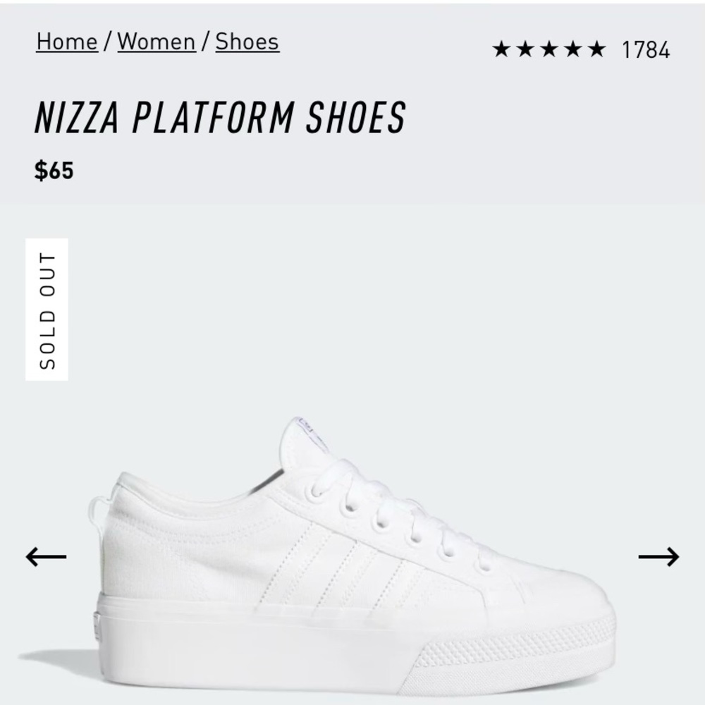 ADIDAS Nizza Platform Shoes